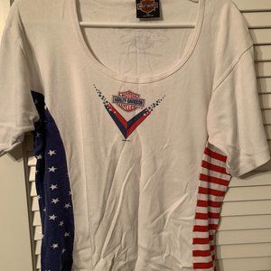 Patriotic Harley Davidson tee